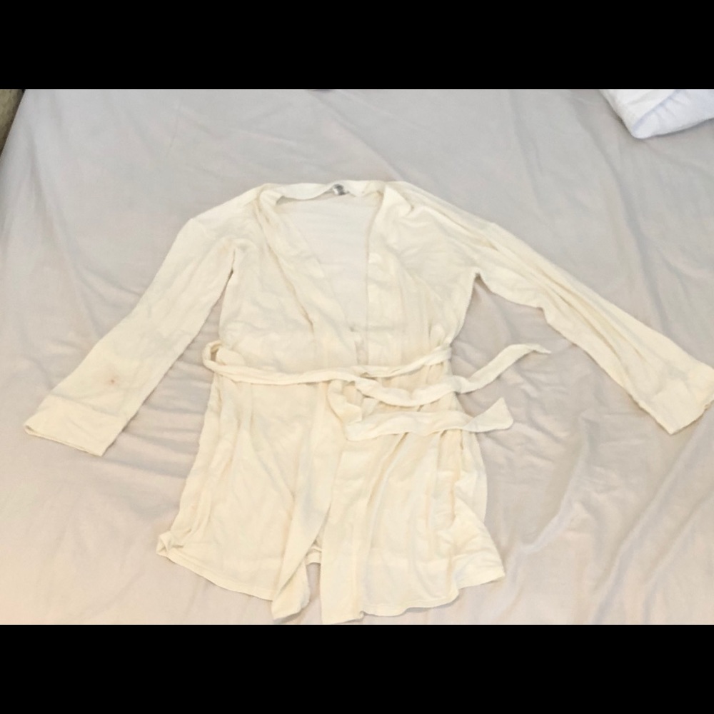 Skims sleep robe in bone size small